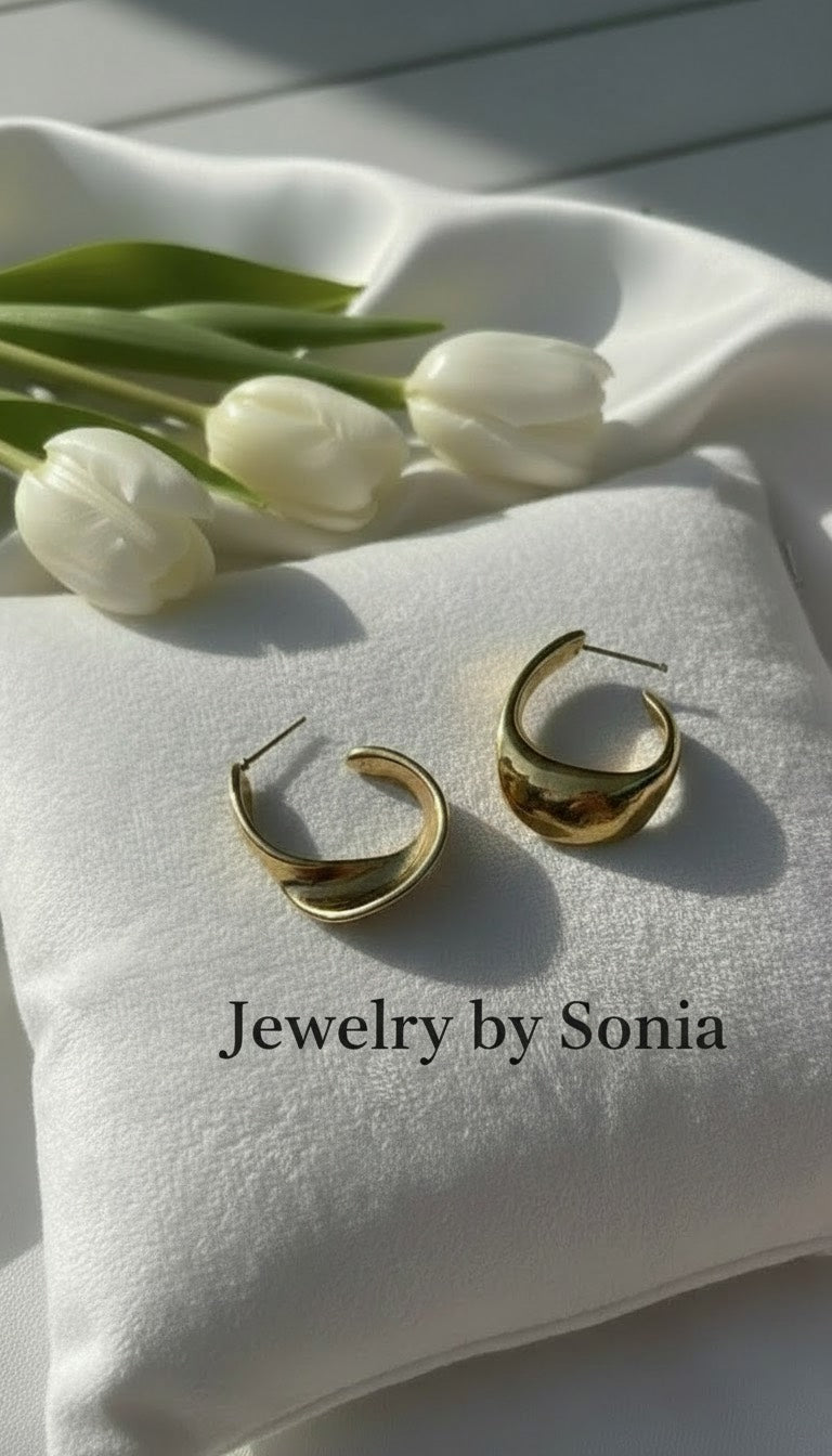 Boucles d’oreilles “Twist Élégant” Acier inoxydable