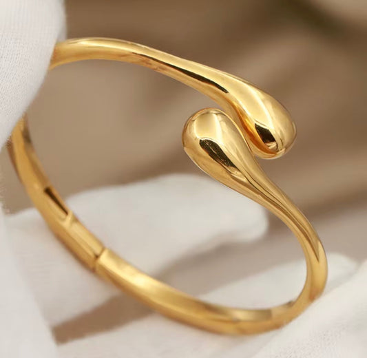 Bracelet Goutte d'Or en acier inoxydable