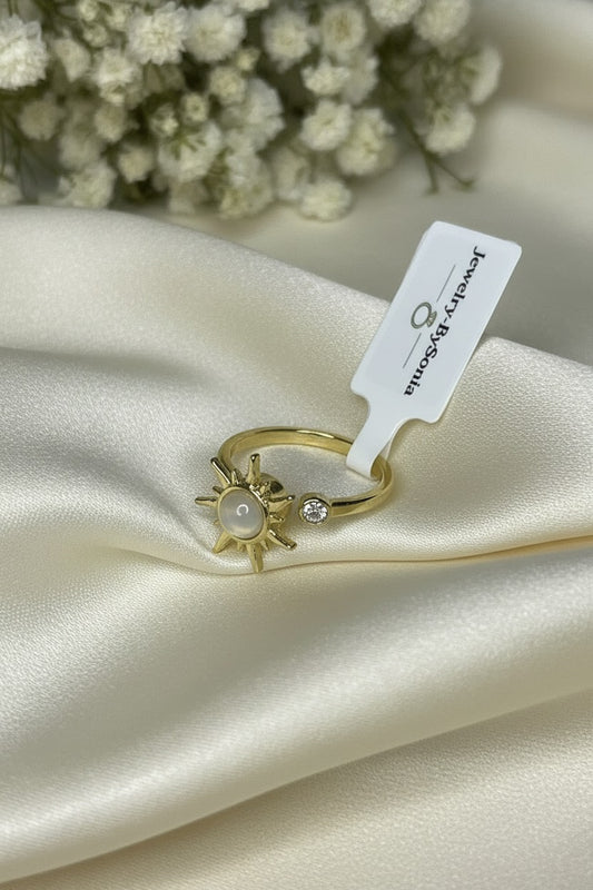 Bague Anti-Stress Soleil &amp; Perle