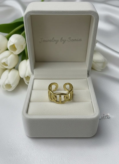 Bague La Chaîne d'Or en acier inoxydable