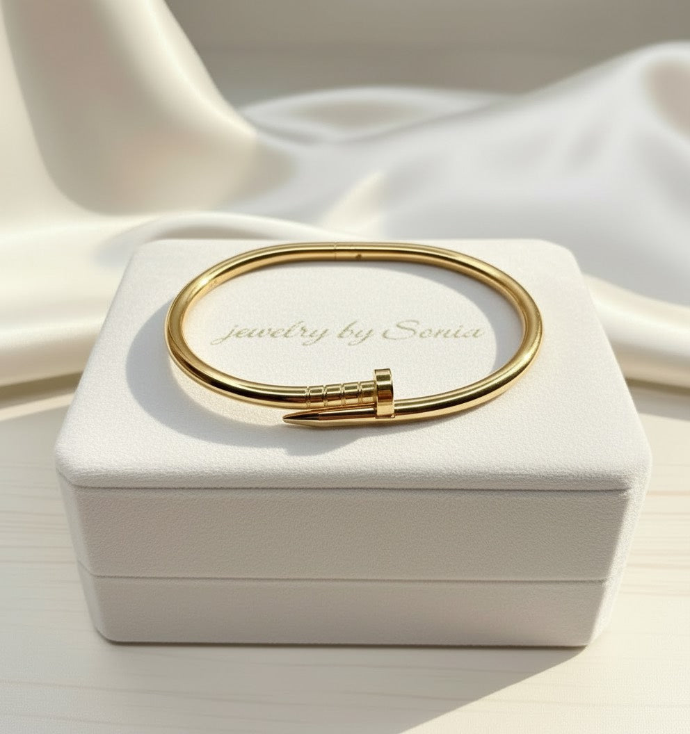 Bracelet Le Clou d'Or en acier inoxydable