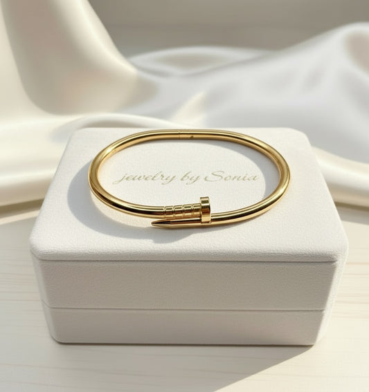 Bracelet Le Clou d'Or en acier inoxydable